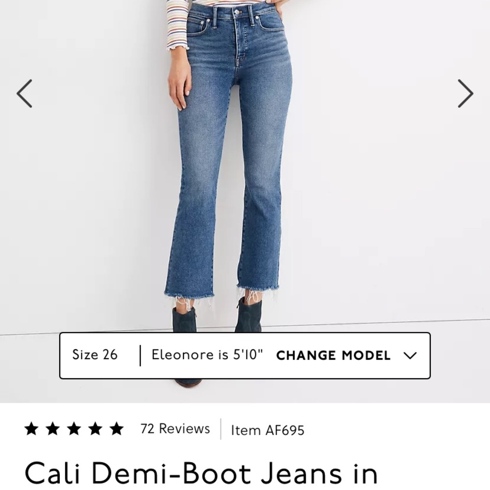 Madewell Cali Demi-Boot Jeans